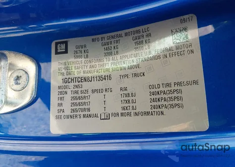 2018 Chevrolet Colorado Lt from USA, damaged, VIN 1GCHTCEN8J1135416